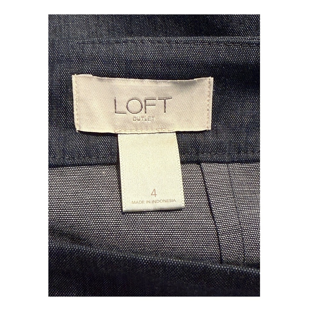 LOFT Outlet Denim‎ Look Skirt Classic Career Pencil Skirt Size 4 - Picture 3 of 6